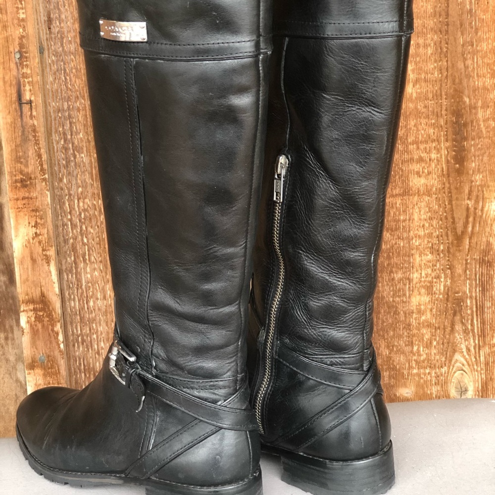 Women's Coach Micha Knee High Riding Fashion Boots - Picture 4 of 10